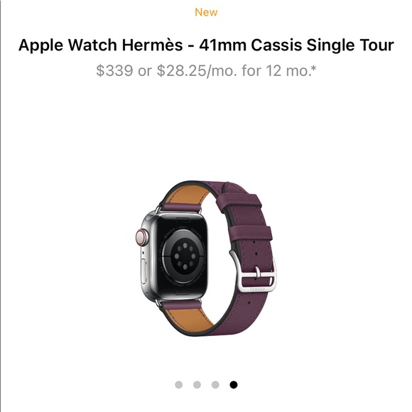 HERMES Apple Watch 38mm Leather Single Tour Band - Picture 4 of 13